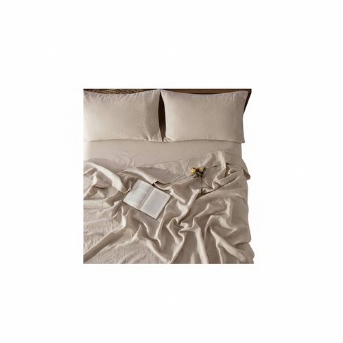 LBRO2M 100% Linen Sheet Set King Size